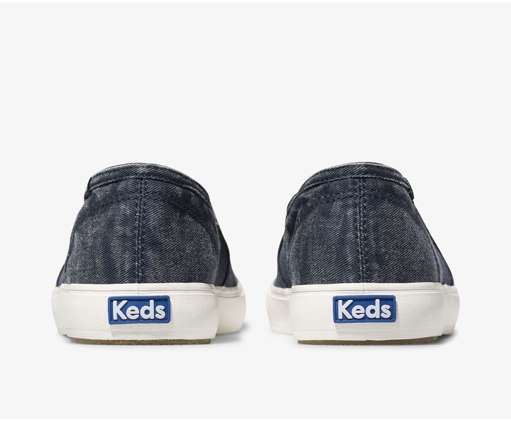 Slip Ons Keds Mujer Azul Marino - Clipper Washed Solids - 2573-GLYOK